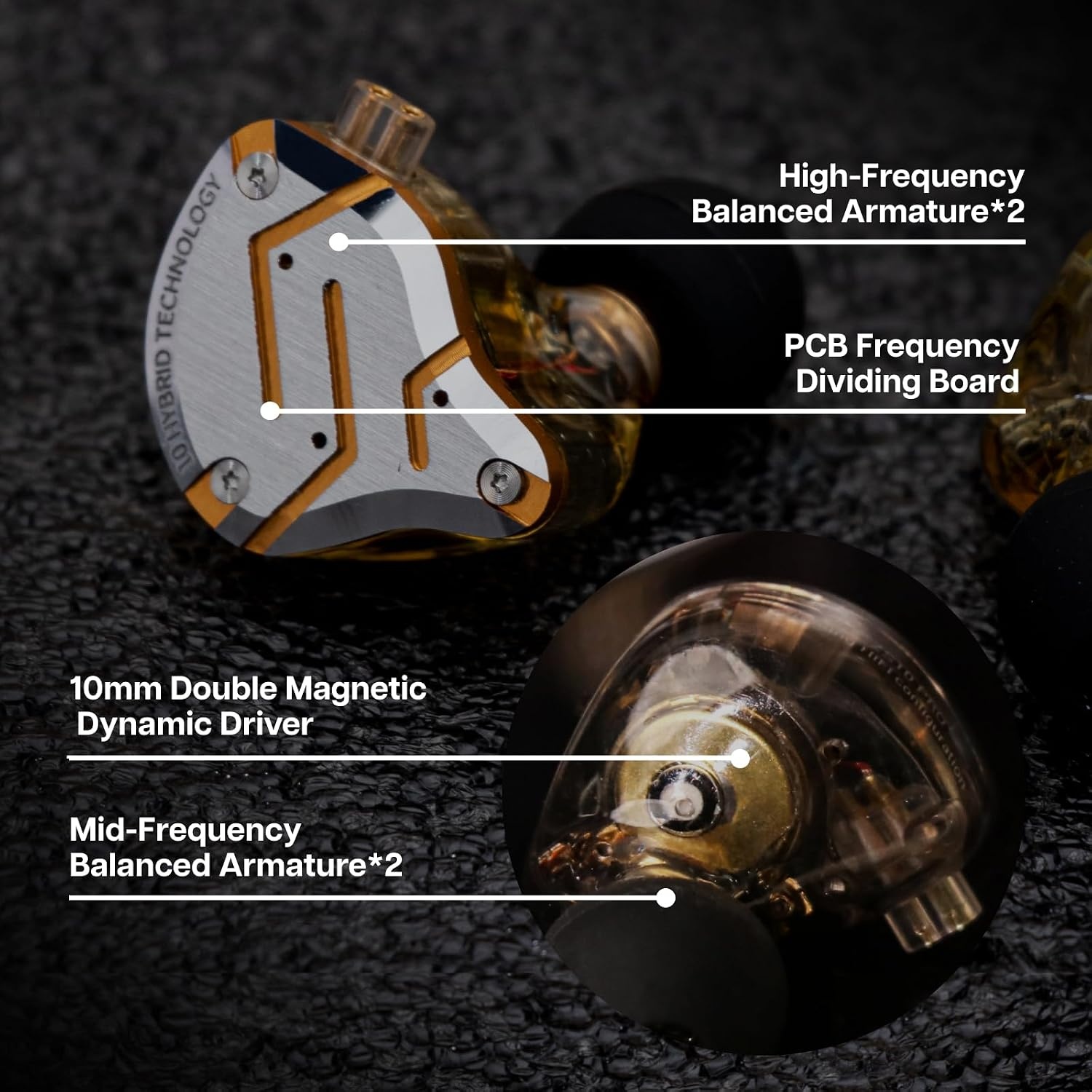 In-Ear Oortjes ZS10 Pro: Hybride Audiofiel Geluid met Microfoon - 34% Korting!