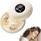 Comfortabele Slaaphoofdtelefoon Mini Oordopjes Beige | Bluetooth 5.4 | 55% Korting