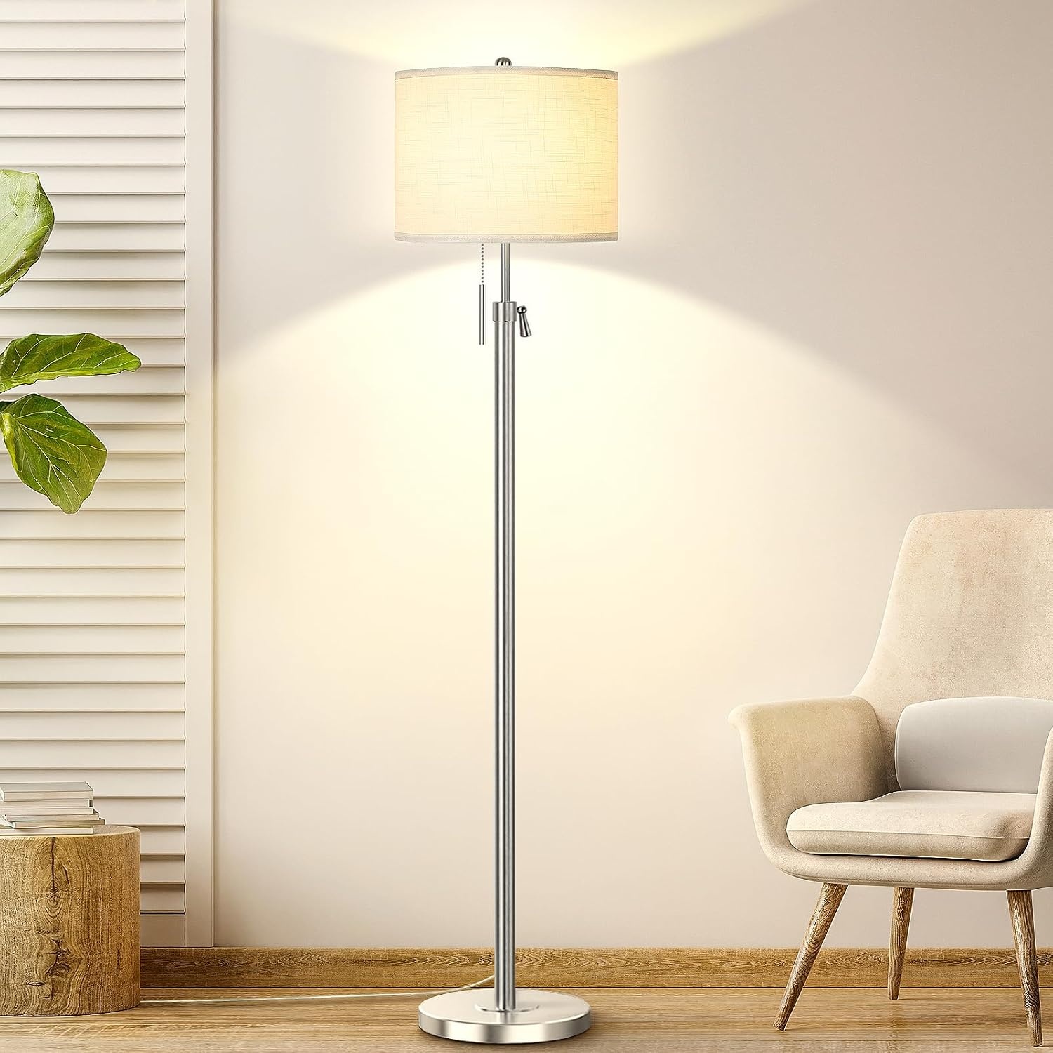 Vloerlamp Goud 140-165cm | Verstelbaar | 3 Kleuren | 29% Korting