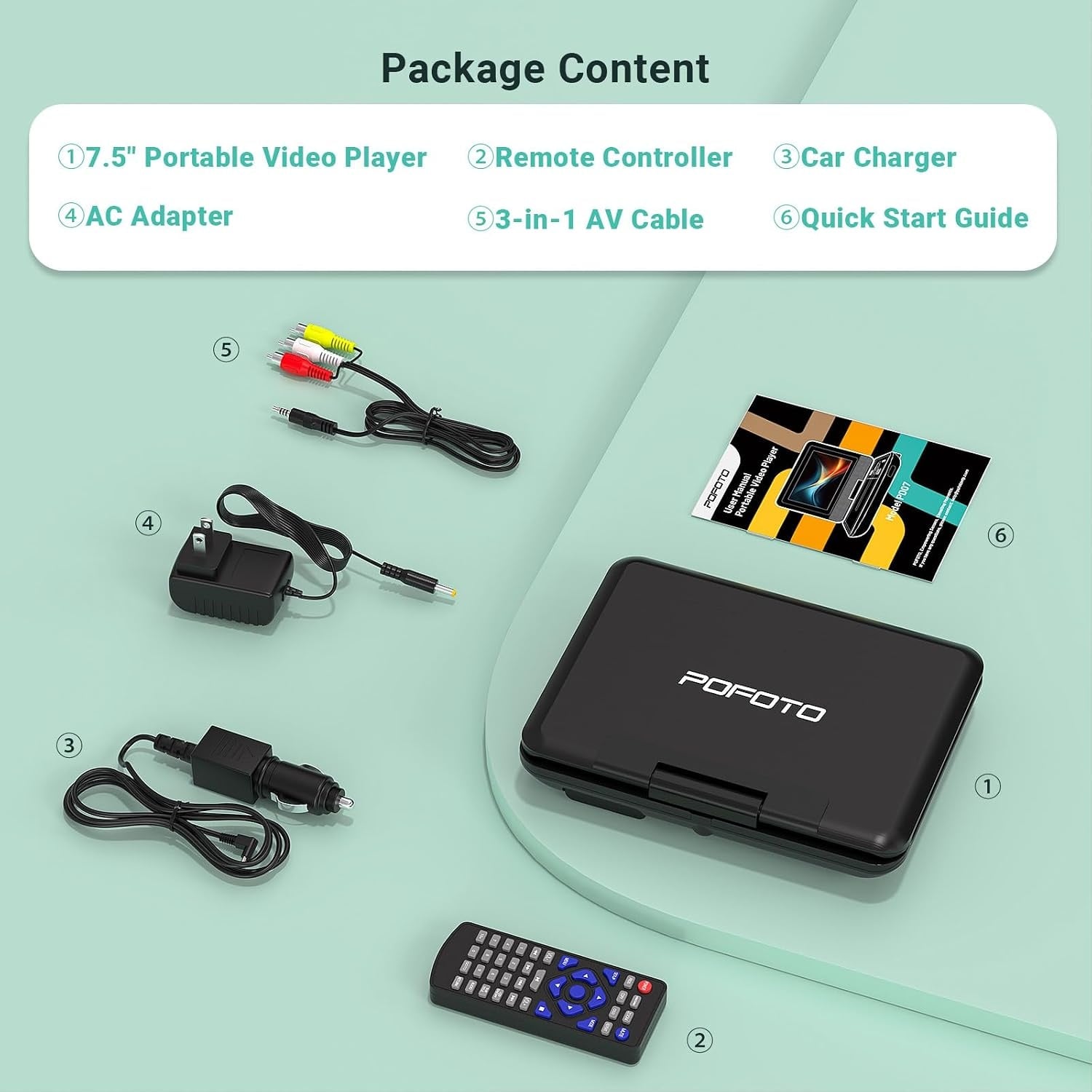 Draagbare DVD-speler Auto - 9,5" Scherm - 34% Korting