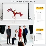 Wit Katoen Fotoachtergrond 3x4,5M met 4 Klemmen (34% Korting)