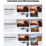 ORICO Dockingstation, 15-in-1 laptop dock dual 4K display, USB-dockingstation met 2 HDMI, 4K DP, 6 USB-A, 100 W PD, RJ45, 3,5 mm audio, SD/TF-kaartlezer, je moet de driver downloaden, grijs