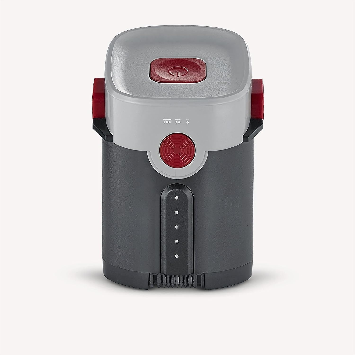 SEVERIN 2-in-1 stick- en handstofzuiger, krachtige batterijstofzuiger, draadloze stofzuiger met batterijduur tot 60 minuten inclusief vervangbare batterij, matzwart/rood, HV 7168