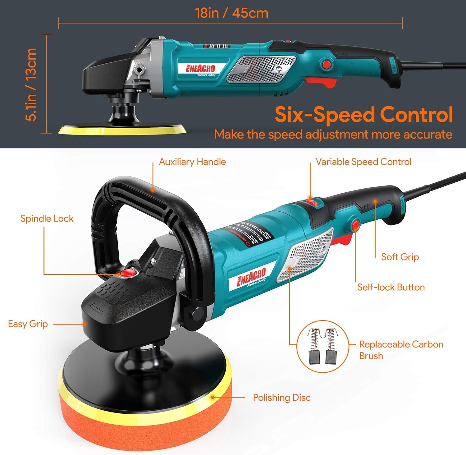 1500W Polijstmachine Auto & Glas | 34% Korting