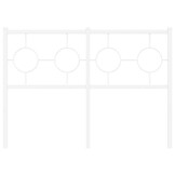 vidaXL Hoofdbord Metaal Wit 120 cm - 58% Korting!