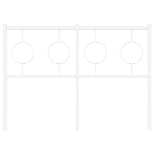 vidaXL Hoofdbord Metaal Wit 120 cm - 58% Korting!