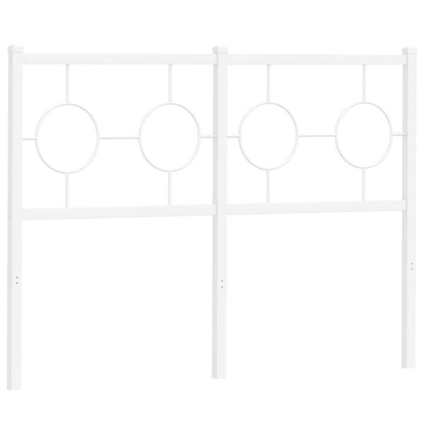 vidaXL Hoofdbord Metaal Wit 120 cm - 58% Korting!