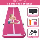 Air Track Gymnastiekmat, opblaasbaar, 2 / 3 / 4 / 5 m, dikte, 10 / 20 cm, voor thuis, training, tuimelen, yoga, outdoor, fitness