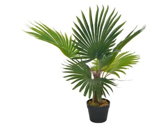 vidaXL Kunstplant met pot palm 70 cm groen