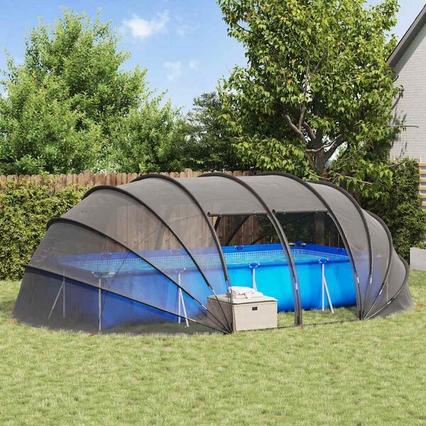 vidaXL Zwembadtent Koepel - Doorzichtig 640x432x205cm - 35% Korting