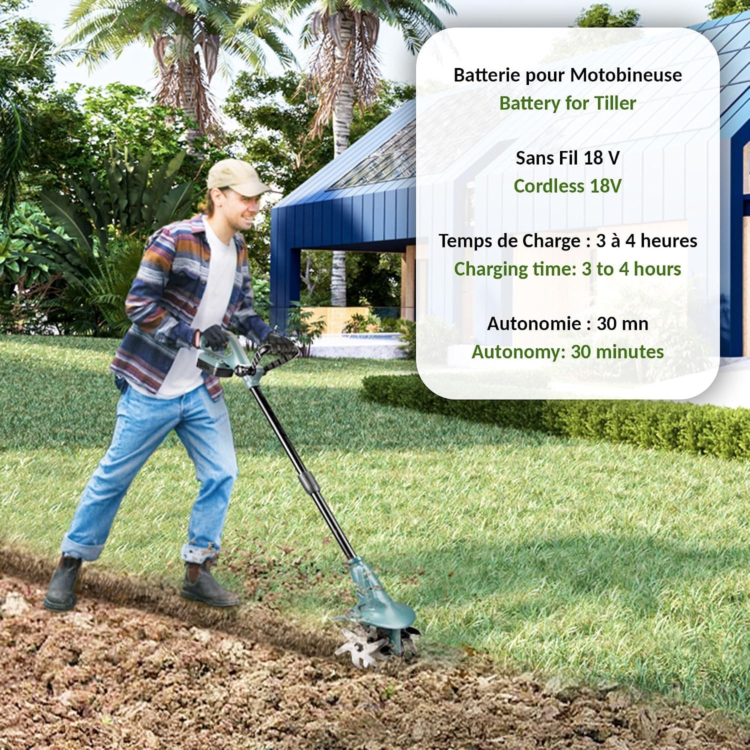 Accu-motorhak 18V - 20cm Werkbreedte | 34% Korting!