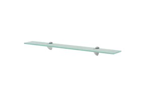 Zwevend glas schap 70x10 cm met 49% korting