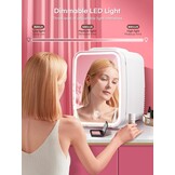 Cosmetica Mini Koelkast 5L Wit - LED Spiegel - Koelen & Verwarmen - 60% Korting