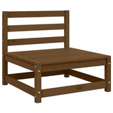 2x VidaXL Modulaire Tuinmiddenbank Crèmekleurige Kussens Grenenhout - 35% Korting