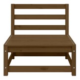 2x VidaXL Modulaire Tuinmiddenbank Crèmekleurige Kussens Grenenhout - 35% Korting