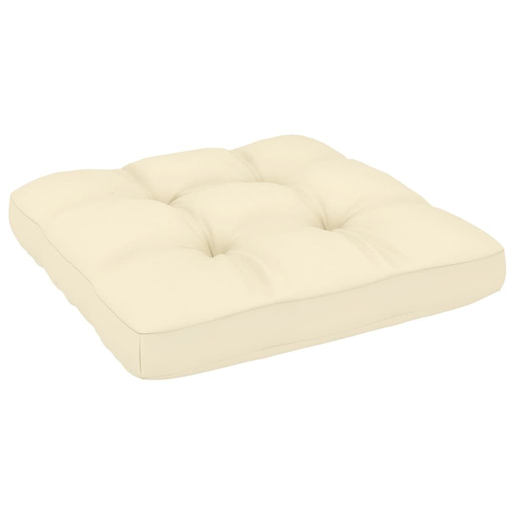 2x VidaXL Modulaire Tuinmiddenbank Crèmekleurige Kussens Grenenhout - 35% Korting