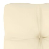2x VidaXL Modulaire Tuinmiddenbank Crèmekleurige Kussens Grenenhout - 35% Korting