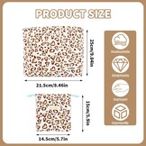 2-delige Make-uptas Set Luipaardprint Bruin Beige - 58% Korting