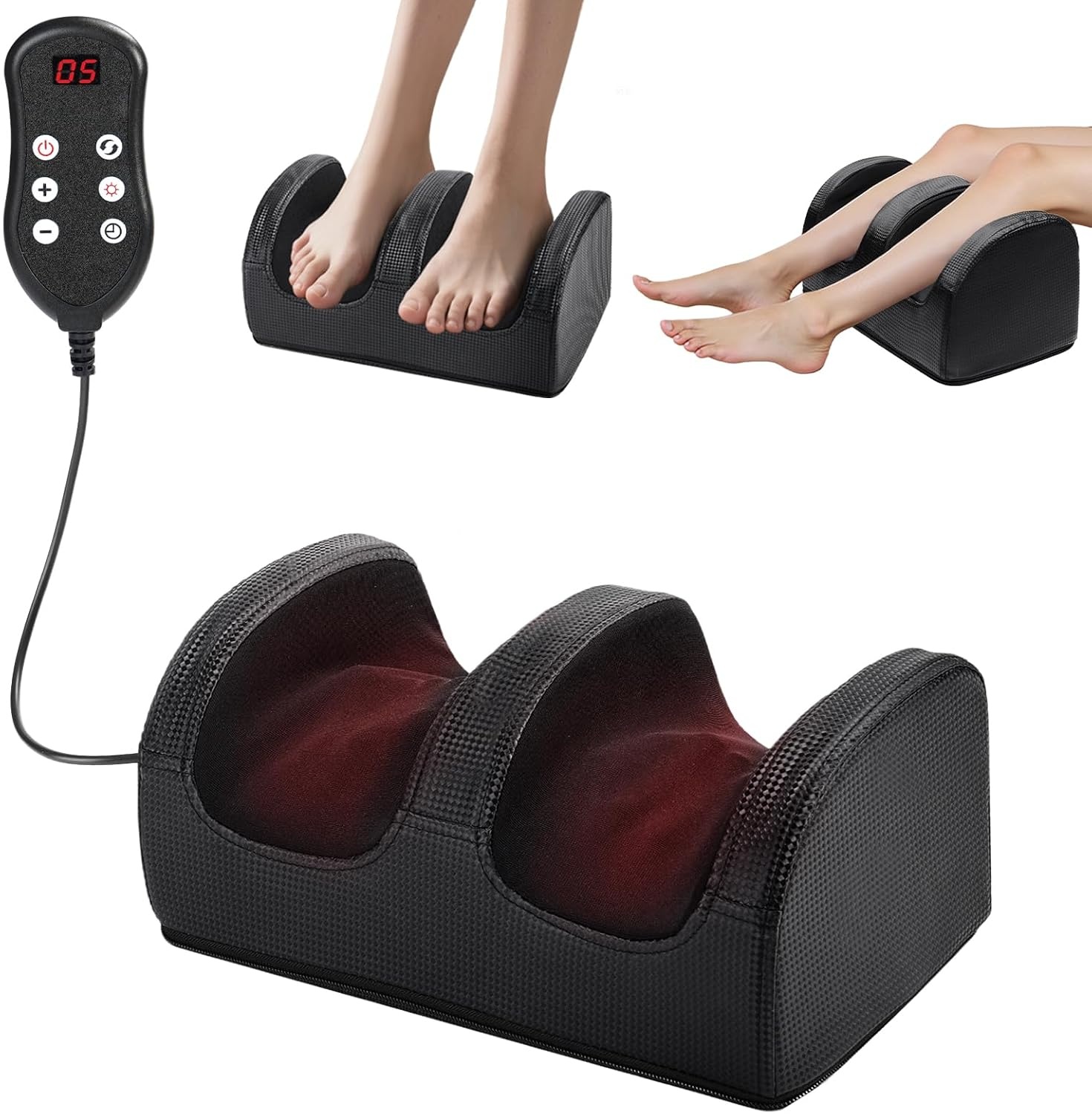 Elektrisch Voetmassageapparaat met Warmte | 20 Koppen, 3 Intensiteiten