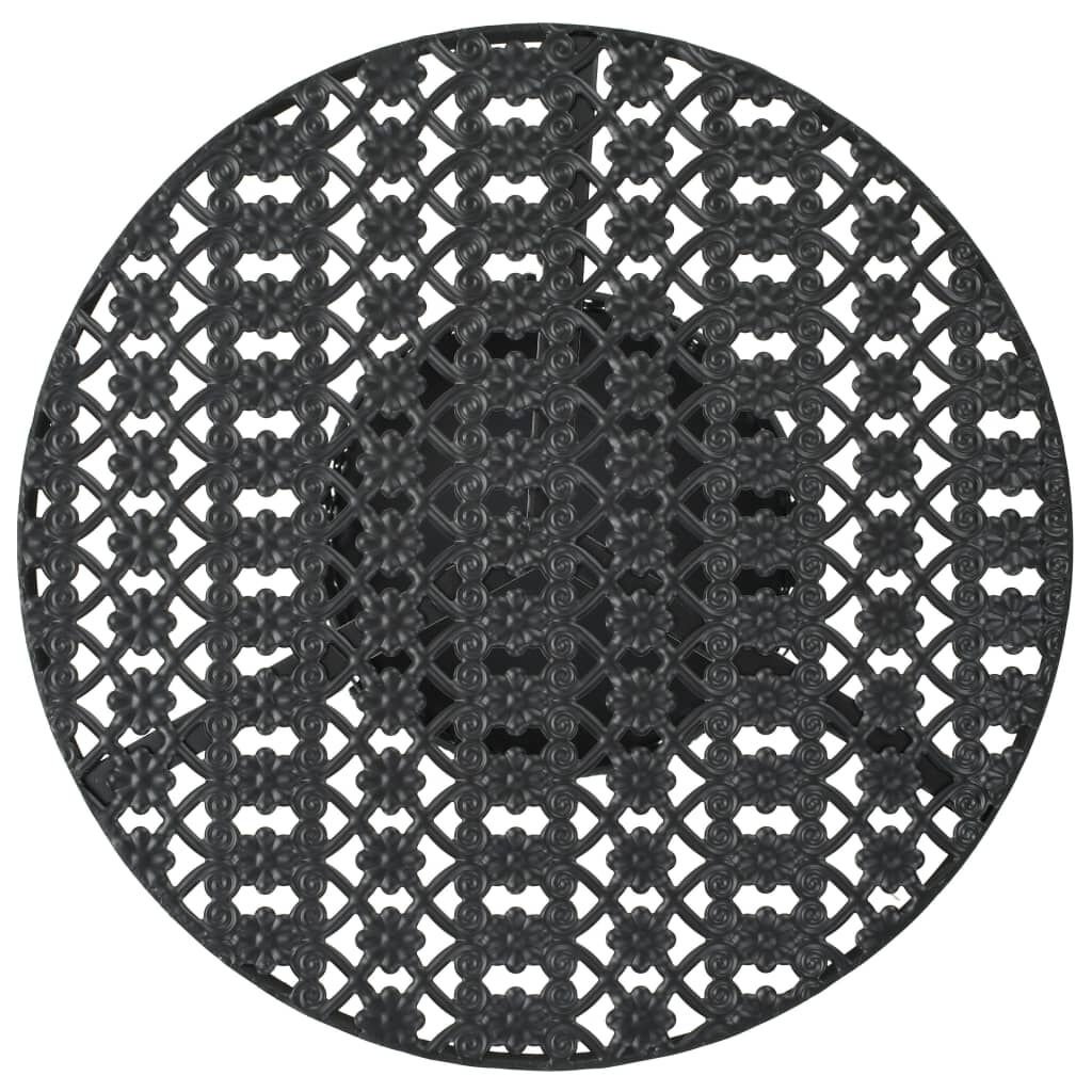 vidaXL Bistrotafel 40x70 cm metaal zwart