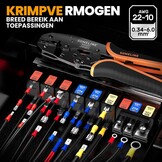 SOMELINE Krimptang incl. 39 Soorten Kabelschoenen - Kabelschoenen Assortiment voor [0,34-6mm²] Cable Crimping Tool,Kabelschoenen Kabelschoentang Set - Kabelhulzen - Ferrule Crimping Tool Kit