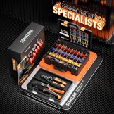 SOMELINE Krimptang incl. 39 Soorten Kabelschoenen - Kabelschoenen Assortiment voor [0,34-6mm²] Cable Crimping Tool,Kabelschoenen Kabelschoentang Set - Kabelhulzen - Ferrule Crimping Tool Kit