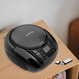 LP-D03 Draagbare FM-radio met Bluetooth, stereo, met kristalhelder geluid, MP3-afspelen, USB- en AUX-ingang, hoofdtelefoonaansluiting, lcd-display