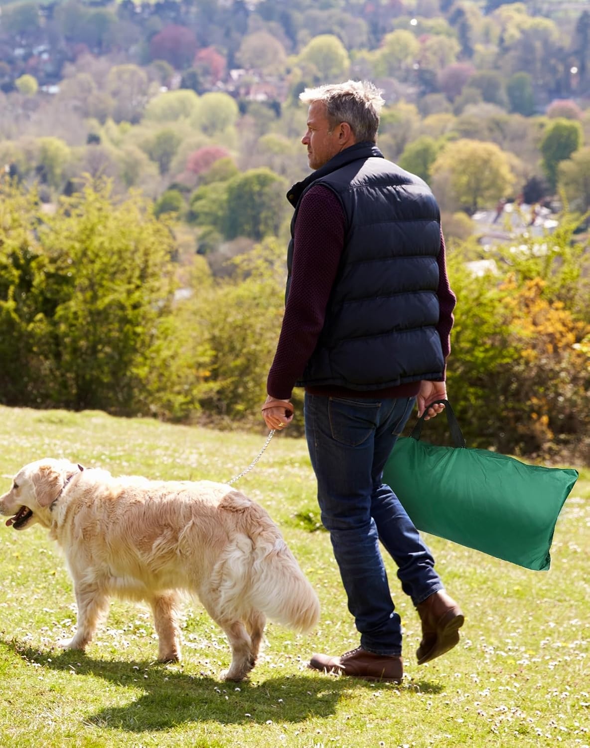 QWORK® Opvouwbare huisdierentent voor kleine tot middelgrote honden & katten, 80 x 77 x 70 cm, ingang 37 cm, waterafstotende pop-up tent met kussen — Niet voor grote honden