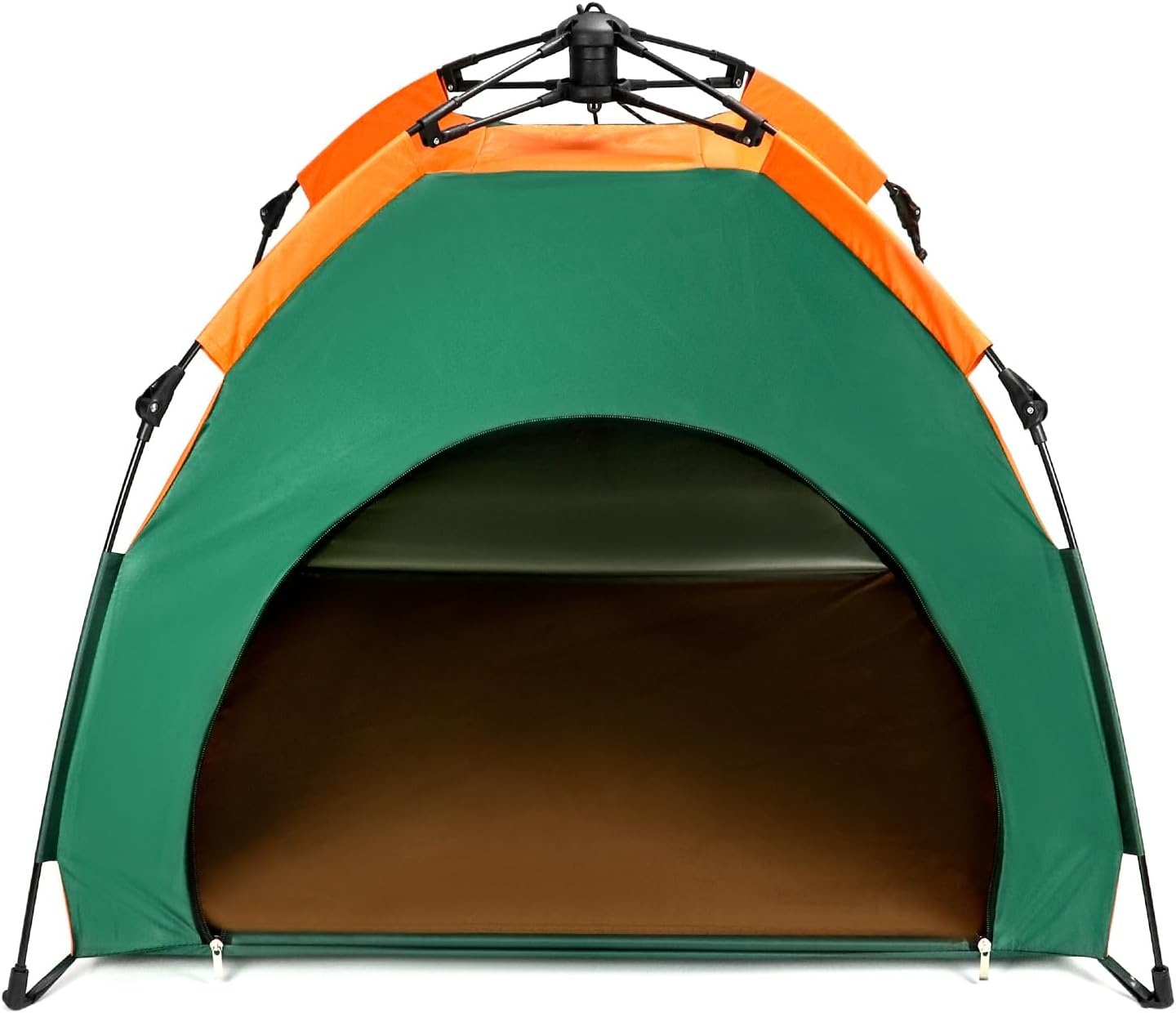 QWORK® Opvouwbare huisdierentent voor kleine tot middelgrote honden & katten, 80 x 77 x 70 cm, ingang 37 cm, waterafstotende pop-up tent met kussen — Niet voor grote honden