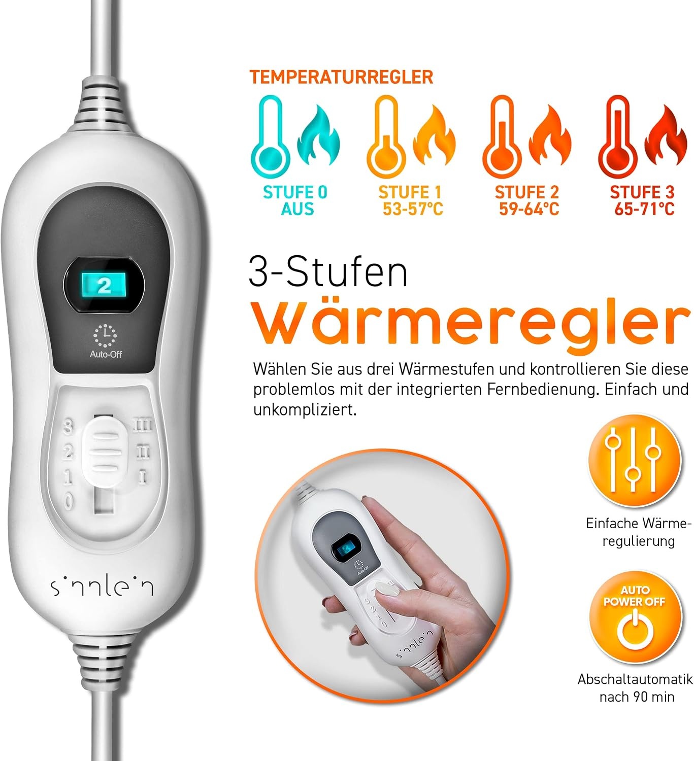 Elektrisch Verwarmingskussen 100W - Rug, Schouder, Nek - 3 standen - 59% Korting