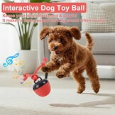 Interactive Dog Toys, Interactive Dog Toy Toy, Electric Dog Ball with Chew Laces, Dog Toy Ball with Bird Sounds, USB Rechargeable Ideal for Small Dogs and Puppies (New
