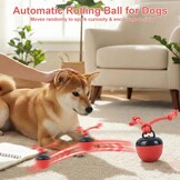 Interactive Dog Toys, Interactive Dog Toy Toy, Electric Dog Ball with Chew Laces, Dog Toy Ball with Bird Sounds, USB Rechargeable Ideal for Small Dogs and Puppies (New