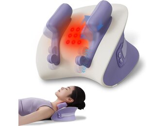 Nekmassageapparaat, Shiatsu Nekmassageapparaat, Elektrisch met Warmtefunctie, Geschikt voor Massage van Meerdere Lichaamsdelen, Cadeau voor Mannen en Vrouwen