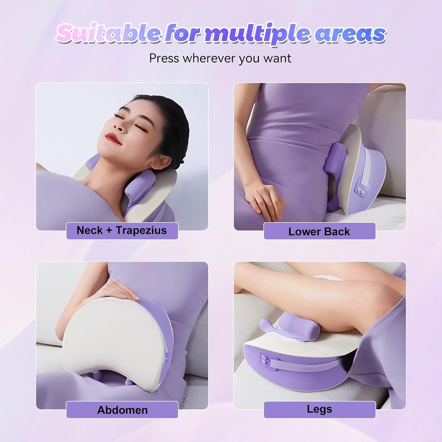 Nekmassageapparaat, Shiatsu Nekmassageapparaat, Elektrisch met Warmtefunctie, Geschikt voor Massage van Meerdere Lichaamsdelen, Cadeau voor Mannen en Vrouwen