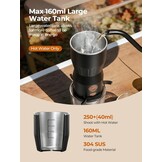 Draagbare handheld elektrische espressomachine, ultralicht compact koffiezetapparaat voor warm water, 160 ml grote watertank, 2300 mAh batterij, unieke beugel snel brouwen voor NS-capsules, reizen