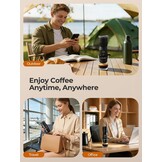 Draagbare handheld elektrische espressomachine, ultralicht compact koffiezetapparaat voor warm water, 160 ml grote watertank, 2300 mAh batterij, unieke beugel snel brouwen voor NS-capsules, reizen