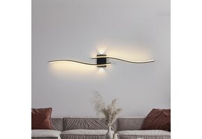 Moderne Wandlamp Zwart LED 120cm - 42% Korting!
