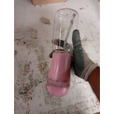 Draagbare Hondenwaterfles Roze 550ml - Lekvrij met Voerbak - 67% Korting