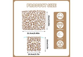 2-Delige Make-uptas Set met Luipaardprint & Trekkoord Tas (44% Korting)
