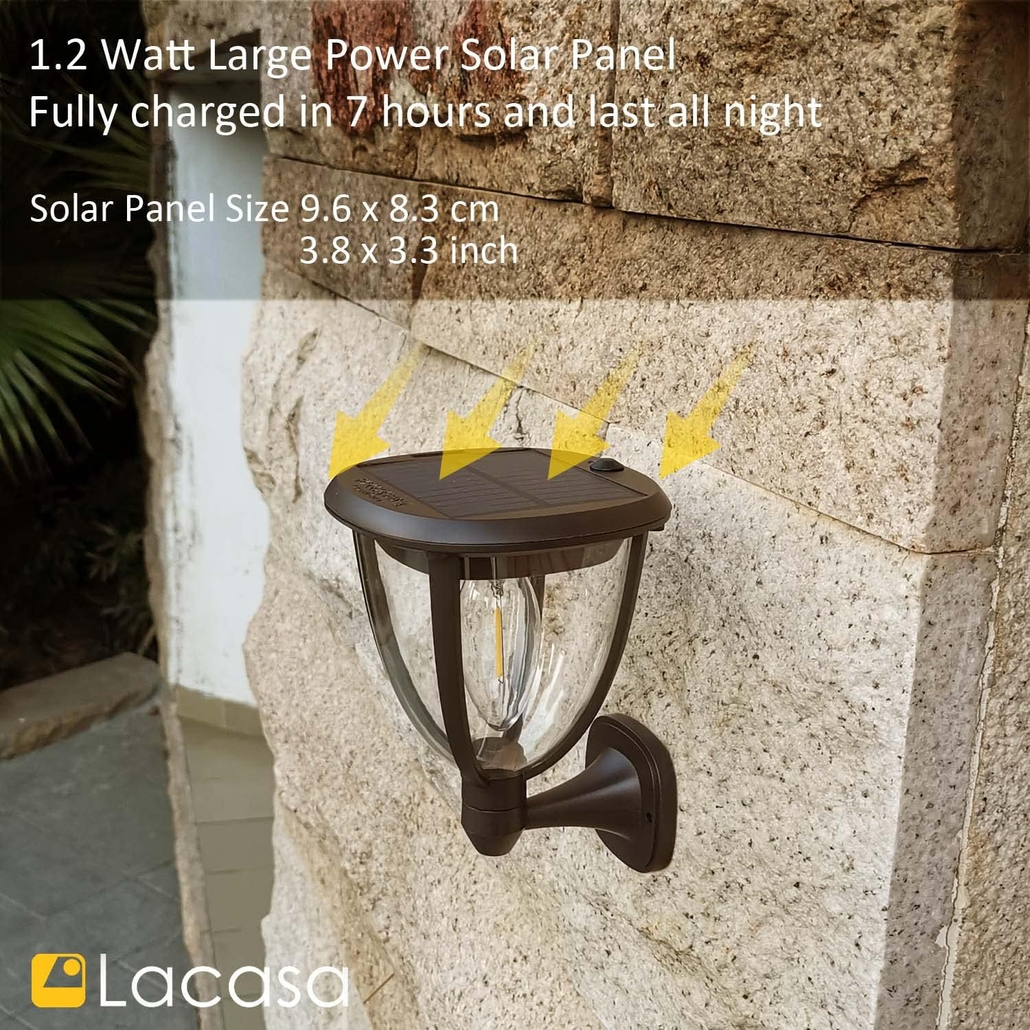 2x Solarlampen Warm Wit 2700K IP65 - 59% Korting
