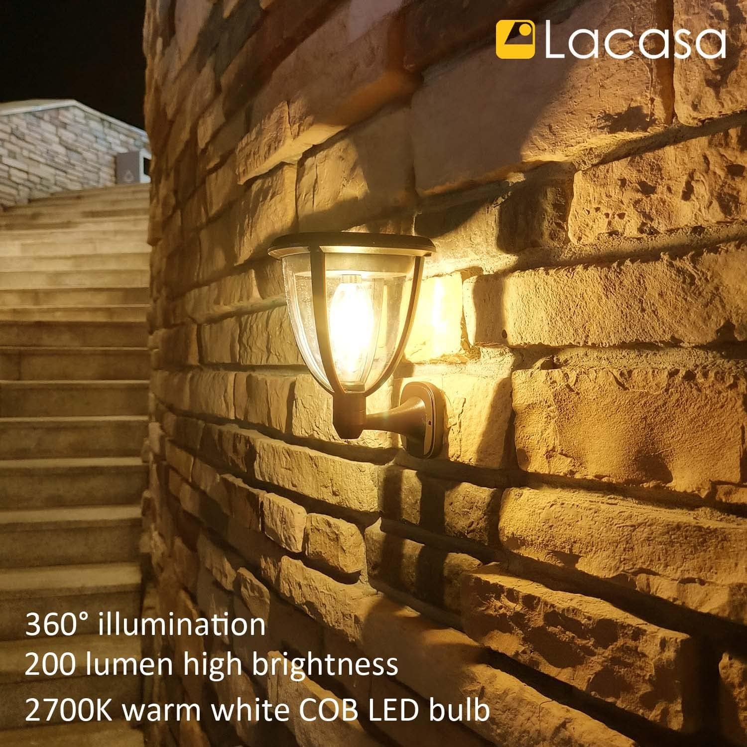 2x Solarlampen Warm Wit 2700K IP65 - 59% Korting
