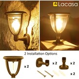 2x Solarlampen Warm Wit 2700K IP65 - 59% Korting