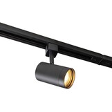 QAZQA - Modern Modern railsysteem met 14 spots zwart 1-fase - Iconic Jeana | Slaapkamer | Keuken - Staal Langwerpig - GU10 Geschikt voor LED - Max. 14 x 50 Watt