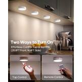 Oplaadbare LED Kastverlichting Set van 2 - 13 Kleuren, Dimbaar, Afstandsbediening - 53% Korting