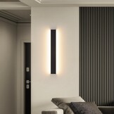 Zwarte Aluminium Wandlamp 20W - Instelbare Kleurtemperatuur 66cm (60% korting)