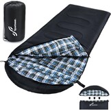 Ruime Dekenslaapzak Flanel 220x85cm 3-4 Seizoenen met Capuchon