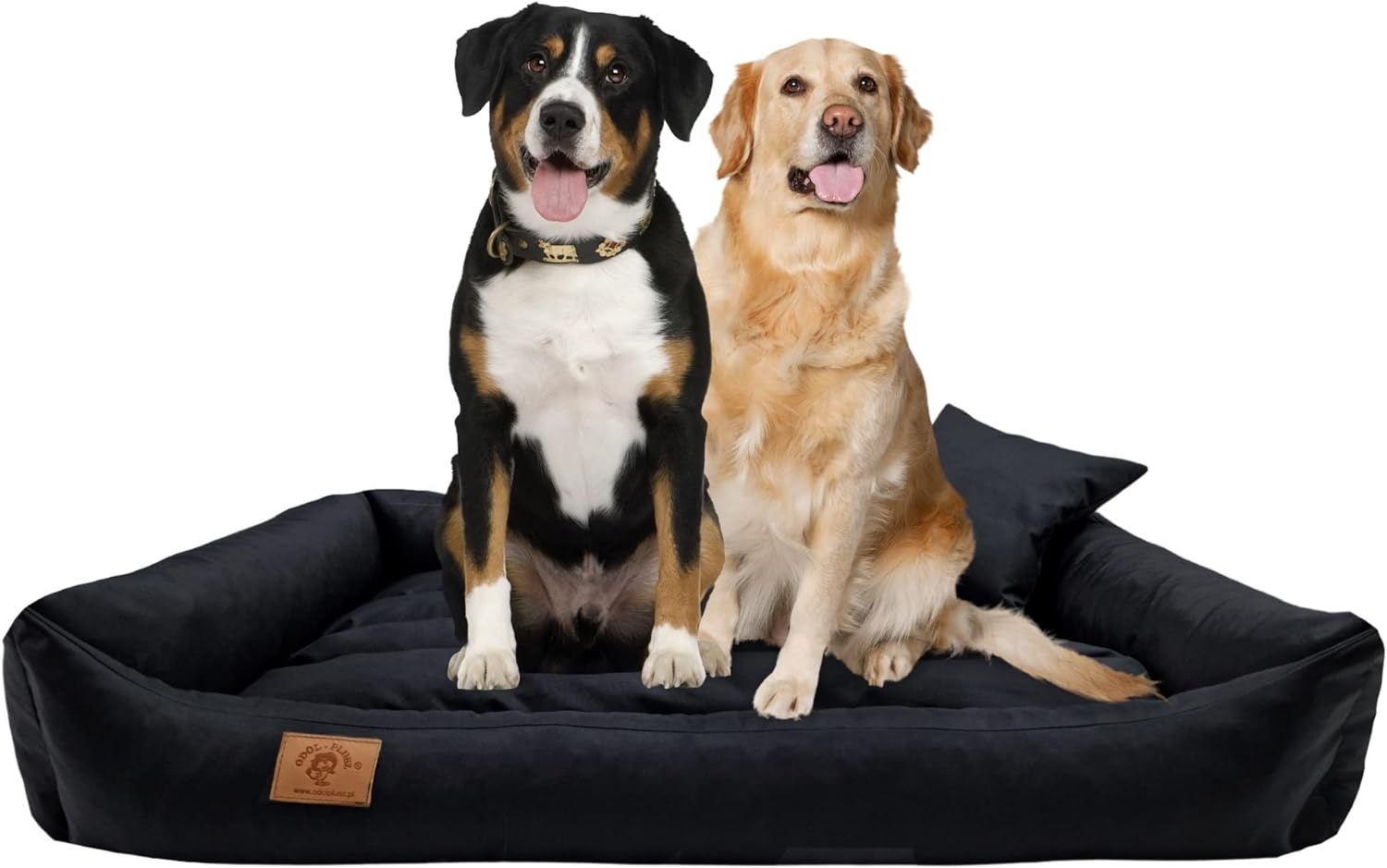 XXL Hondenbed 120x90cm Zwart Kunstleer - Waterdicht & Wasbaar (34% Korting!)