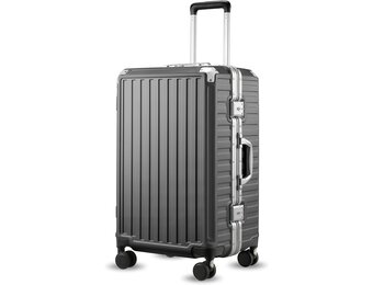 Zwarte M Reiskoffer Harde Schaal Aluminium Frame - 55% Korting