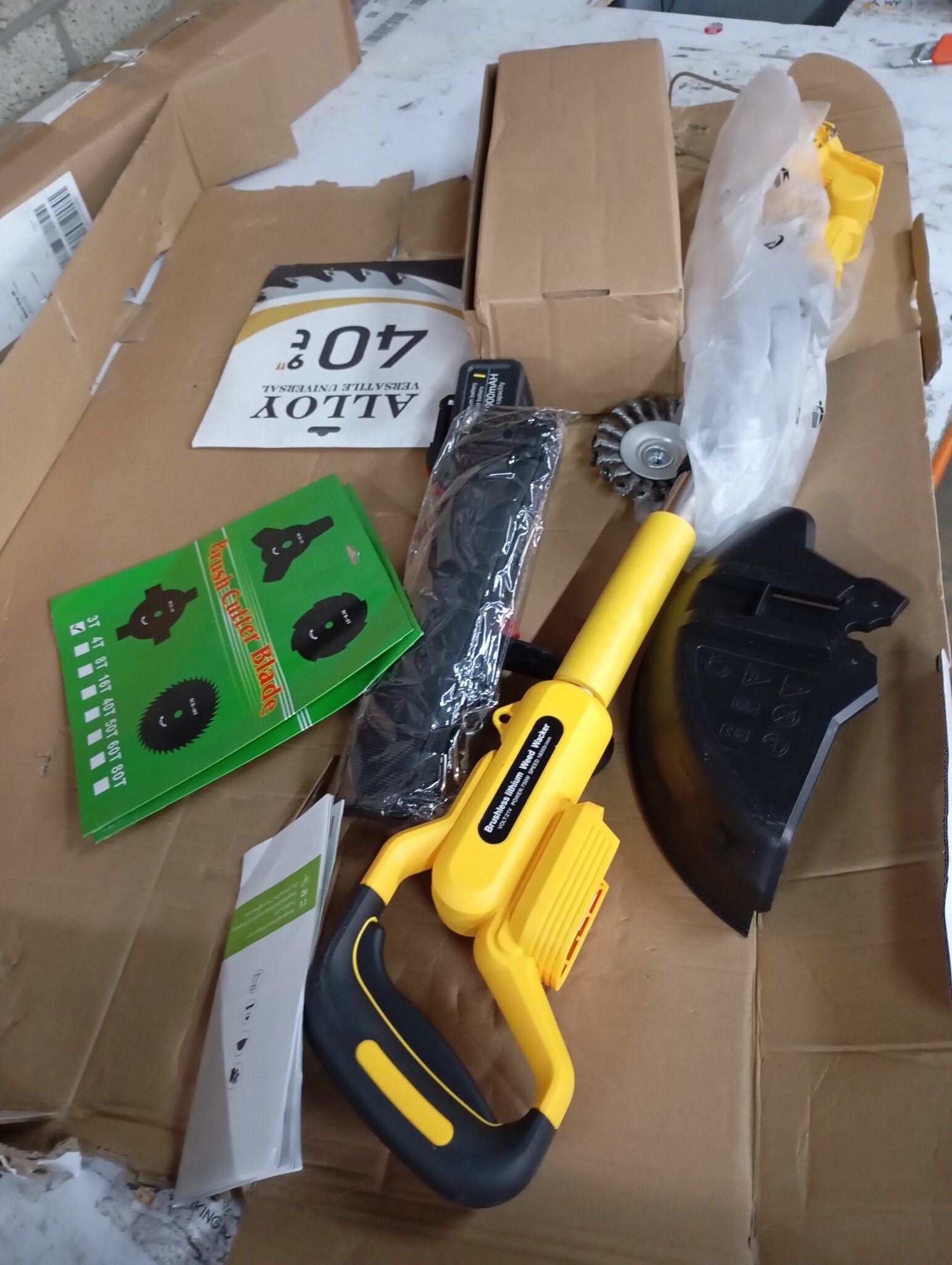 Accu Grastrimmer met Onkruidborstel - 59% Korting!