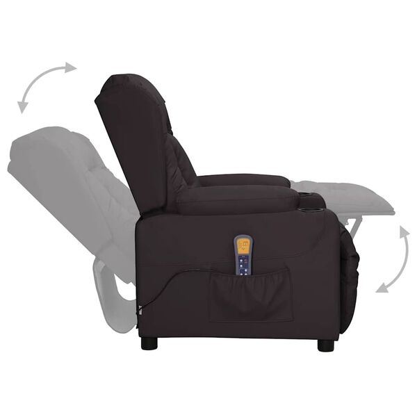 Massagestoel Kunstleer Zwart - 55% Korting